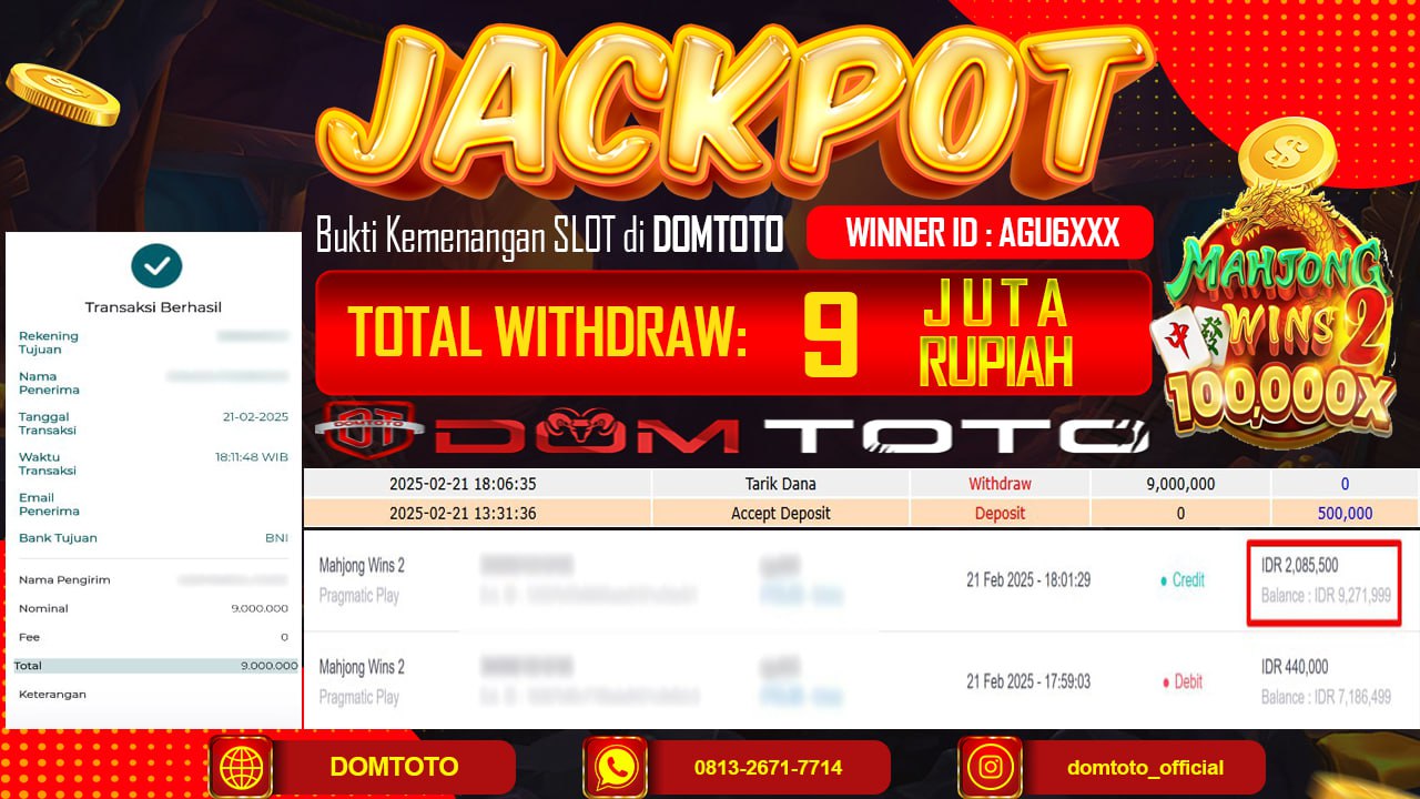 JACKPOT SLOT MAHJONG WINS 2 21 FEBRUARI 2025